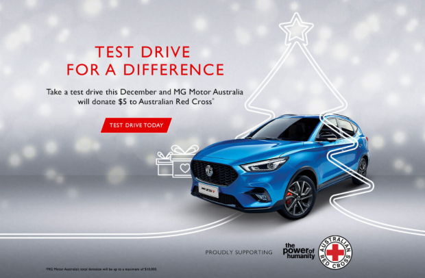 MG Motor Australia’s test drive campaign for the Red Cross