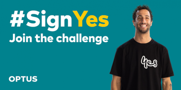 Optus launches a sign-language campaign on TikTok with #SignYes
