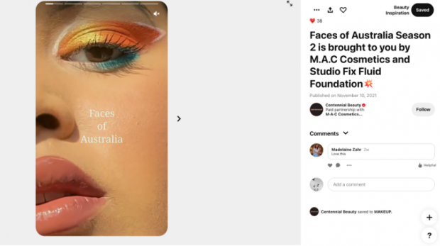 M.A.C. Cosmetics becomes first company to partner with Pinterest on Idea ad campaign