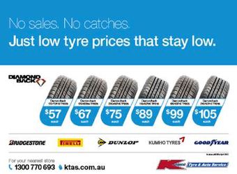Kmart shop tyre prices