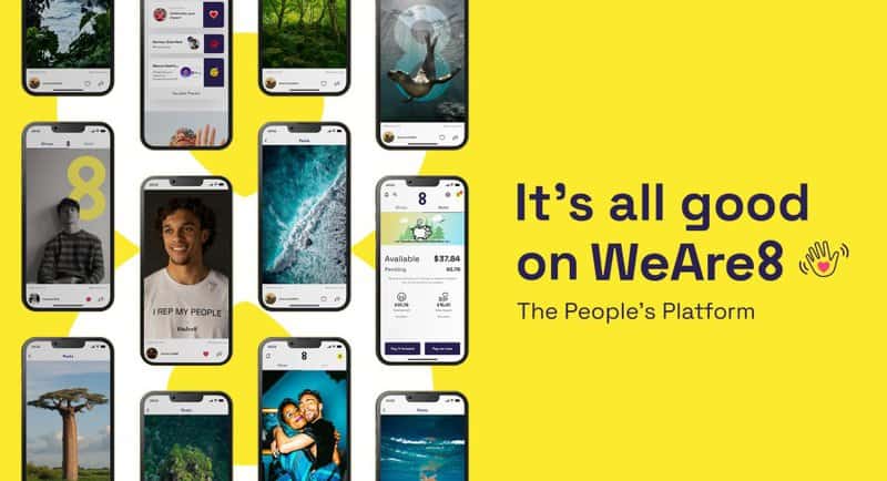 Launch of first sustainable social media app, WeAre8
