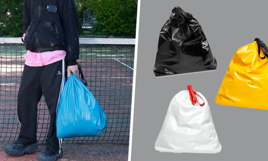 balenciaga louis vuitton garbage bag