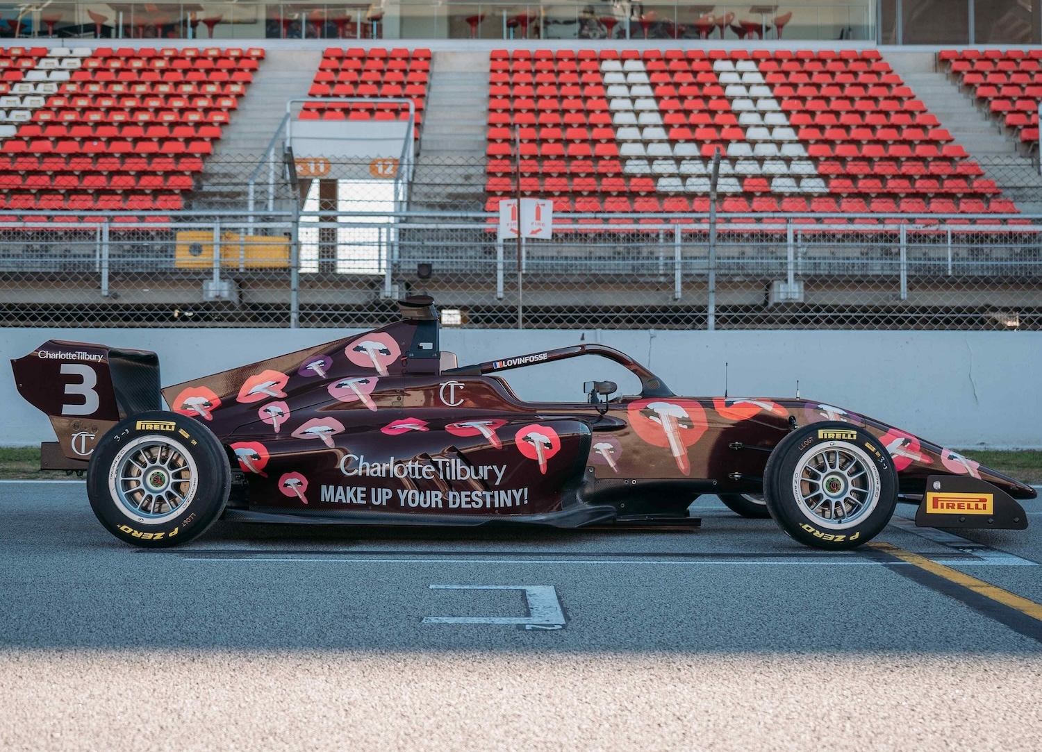 Charlotte Tilbury F1 Academy car