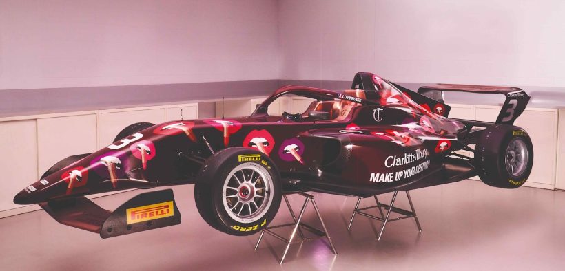 Charlotte Tilbury branded F1 Academy car