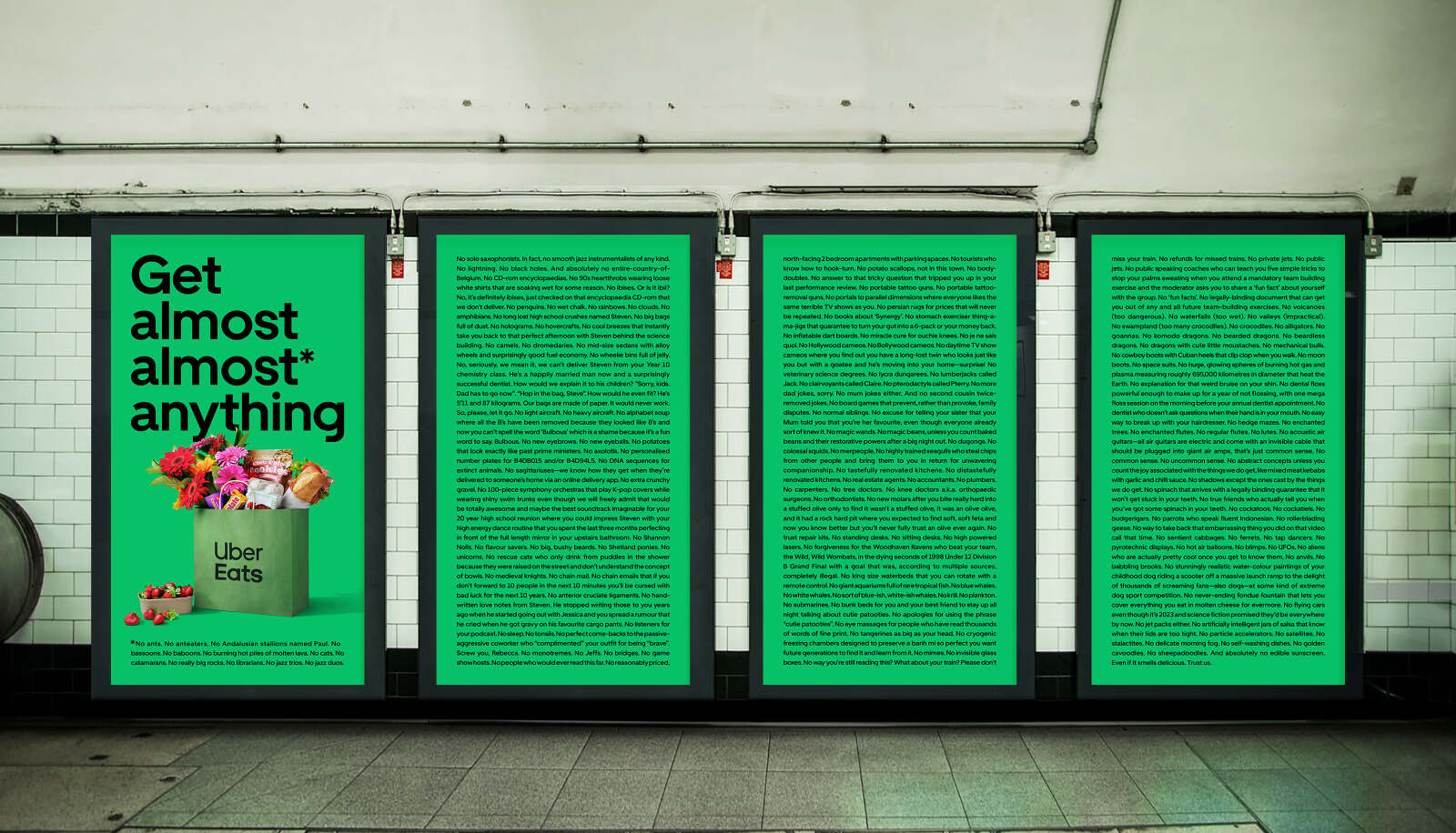 Uber Eats outdoor advertising