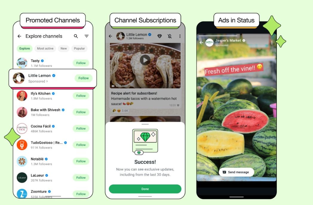 Meta rolls out advertising on WhatsApp